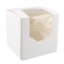 Load image into Gallery viewer, Mini Cupcake Holders - 50 Pk Individual Cupcake Boxes with Inserts
