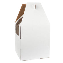 Load image into Gallery viewer, Disposable Cake Carrier with Window 16 x 16 x 18in Tall Cake Box 10pk
