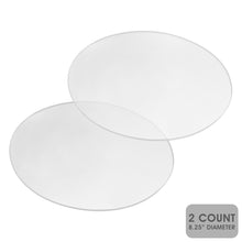 Load image into Gallery viewer, Acrylic Cake Disc 8.25in 2 Pack - Round Acrylic Disc Set - 1/8in Thick
