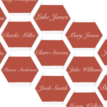 Load image into Gallery viewer, Acrylic Place Cards - 2 x 3.5IN Hexagon Acrylic Blanks, 20Pc
