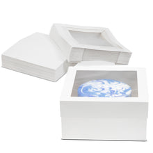 Load image into Gallery viewer, Cake Boxes with Window 25-Pack 12” x 12” x 6” Inch White Bakery Boxes
