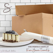 Load image into Gallery viewer, Cake Boxes with Window 25-Pack 12” x 12” x 6” Inch Brown Bakery Boxes
