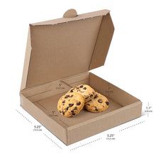 Load image into Gallery viewer, 5 Inch Kraft Mini Pizza Boxes Party Favor Cookie Cardboard Box 10-Pack
