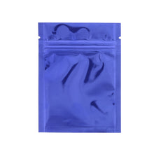 Load image into Gallery viewer, Smell Proof Mylar Aluminum Foil Bags Foil Pouches 3”x4” 100pk – Blue
