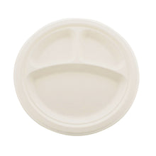 Load image into Gallery viewer, Biodegradable Bagasse Plates - 10in Sugarcane Dinner Plates, 500pk
