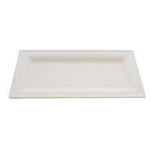 Load image into Gallery viewer, Bagasse Plates Compostable Plates 10x5 Inch White Paper Plates 100pk
