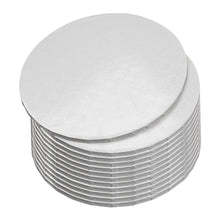Load image into Gallery viewer, Round Cake Boards Bulk 12pk - 14 Inch Cake Drum White Wrapped Edge
