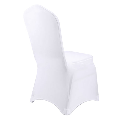 White Chair Covers – 100 Pack Banquet Chair Covers Polyester & Spandex