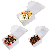 Load image into Gallery viewer, Spec101 Square Cake Boxes in 8, 10, and 12in - 15pk White Cake Boxes
