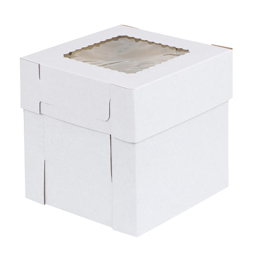 Cake Boxes with Window 8 x 8 x 8 Inch - 60pk Pastry Boxes and Lids