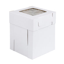 Load image into Gallery viewer, Cake Boxes with Window 8 x 8 x 10 Inch - 60pk Pastry Boxes and Lids
