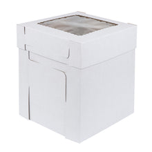 Load image into Gallery viewer, Cake Boxes with Window 10 x 10 x 12 Inch - 60pk Pastry Boxes and Lids
