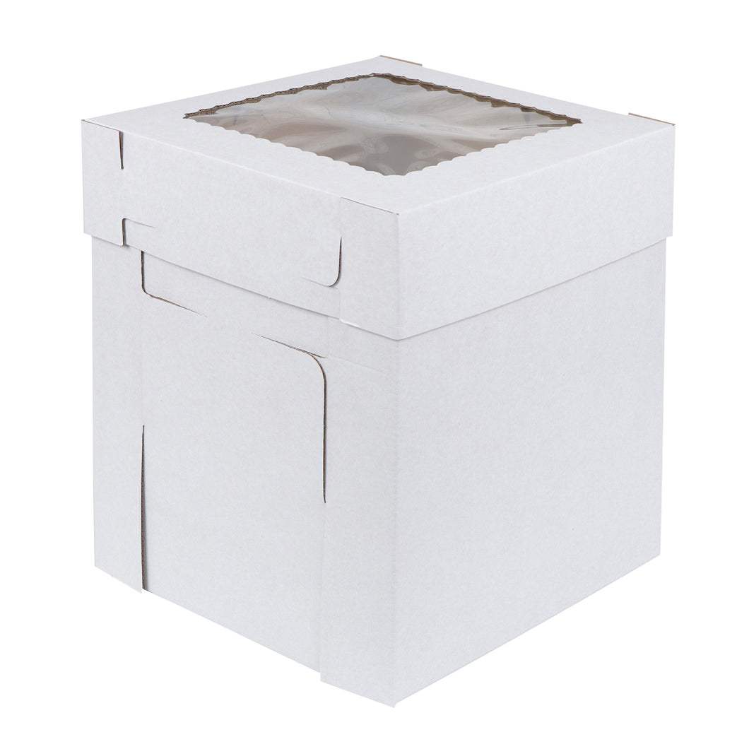 Cake Boxes with Window 10 x 10 x 12 Inch - 60pk Pastry Boxes and Lids