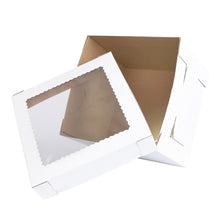 Load image into Gallery viewer, Cake Boxes with Window 12 x 12 x 10 Inch - 60pk Pastry Boxes and Lids
