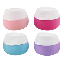 Load image into Gallery viewer, Travel Cream Container Jars 4pc Silicone Cosmetic Containers With Lids
