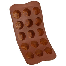 Load image into Gallery viewer, Silicone Mold Tray, 2pk - 15 Cavity Small Peanut Butter Cup Mold Trays
