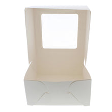 Load image into Gallery viewer, Cake Boxes with Window 15-Pack 10” x 10” x 5” Inch White Bakery Boxes
