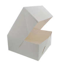 Load image into Gallery viewer, Cake Boxes with Window 15-Pack 10” x 10” x 5” Inch White Bakery Boxes
