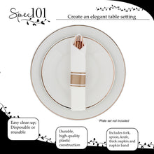 Load image into Gallery viewer, Rose Gold Utensils Set Disposable for Weddings - 60pk Silverware Rolls
